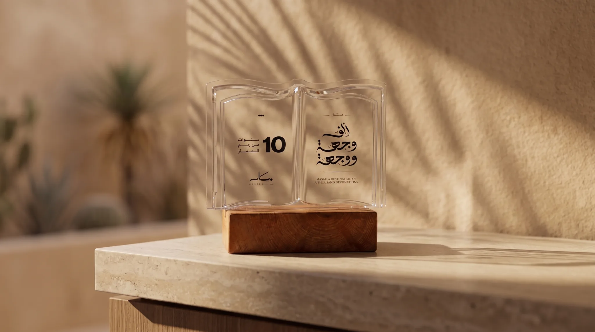 مسار — درعُ الذكرى العاشرة بشكلِ كتابٍ مفتوح
