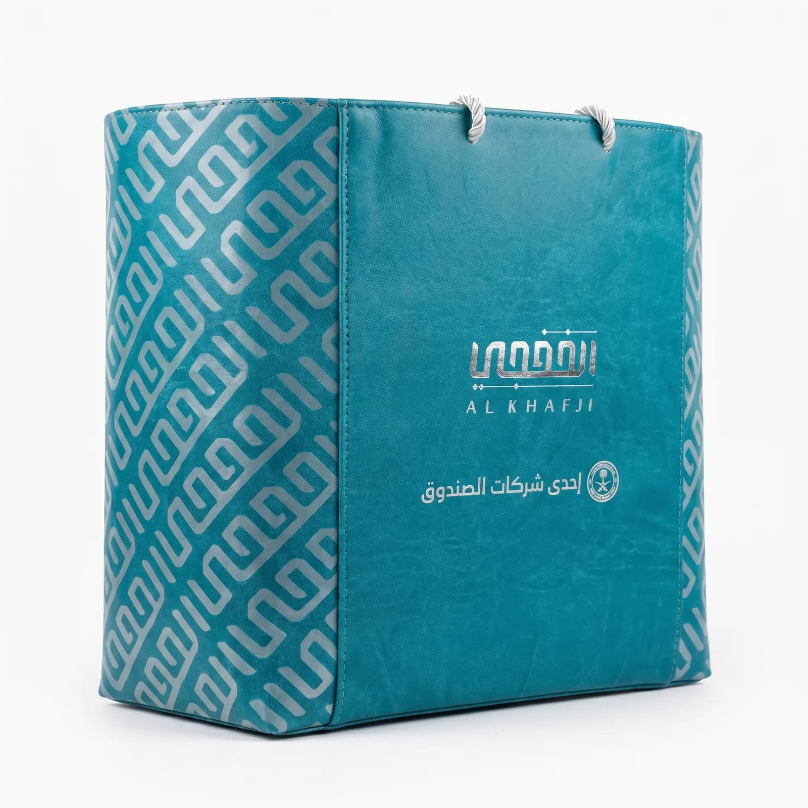 حقيبة قماشية دعائية بشعار شركة الخفجي للعمليات المشتركة.