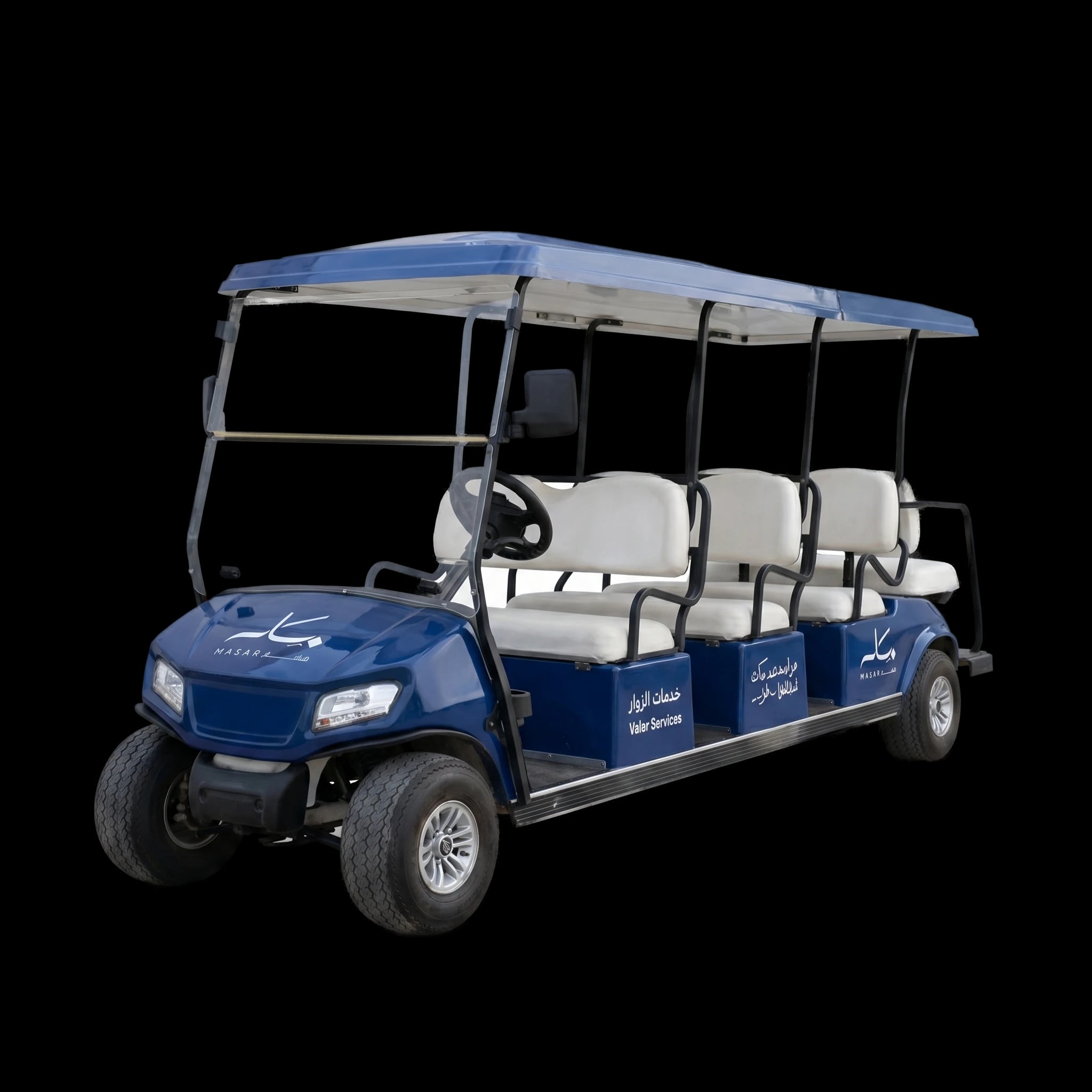 Masar long-body visitor-services golf cart