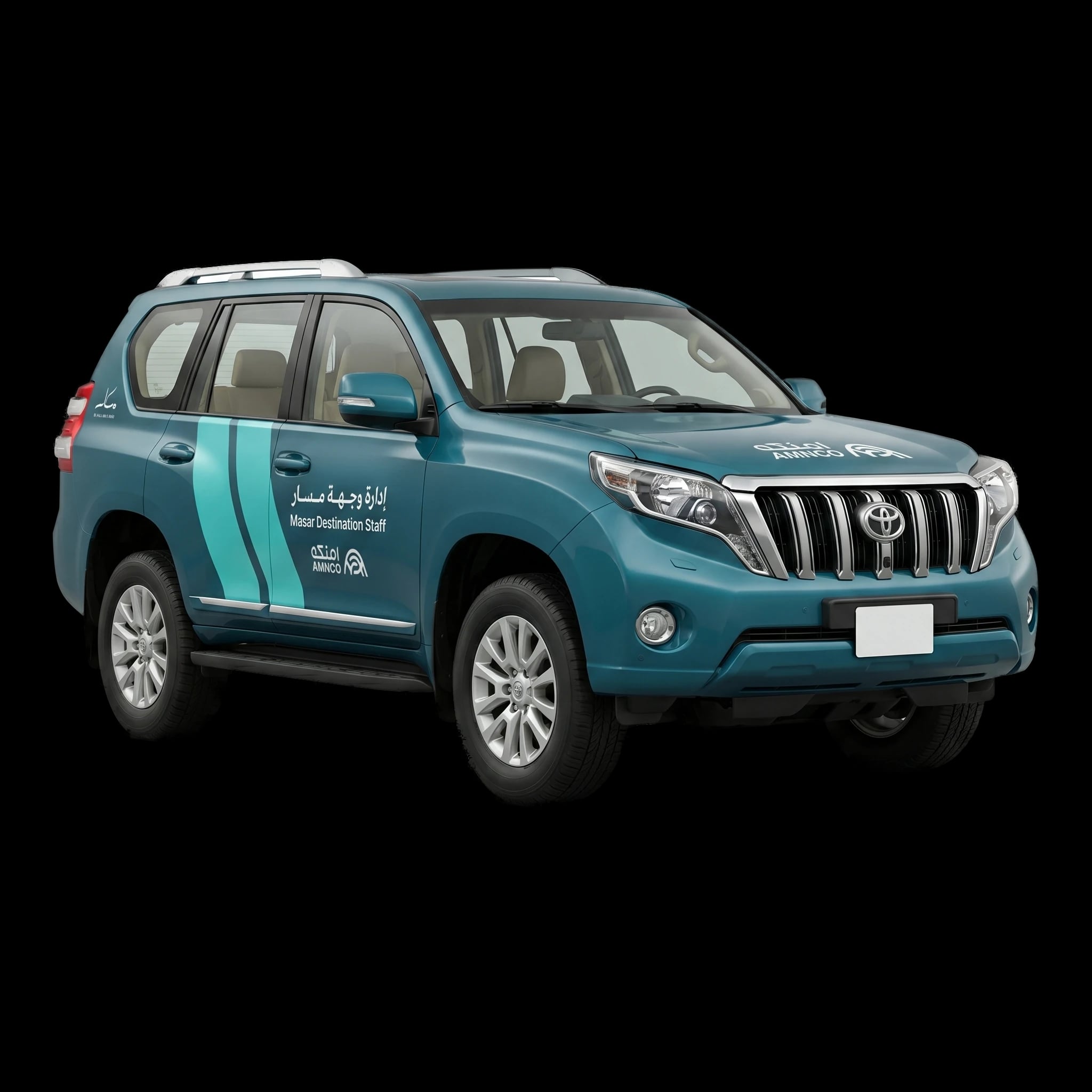 Masar Toyota Prado SUV at night