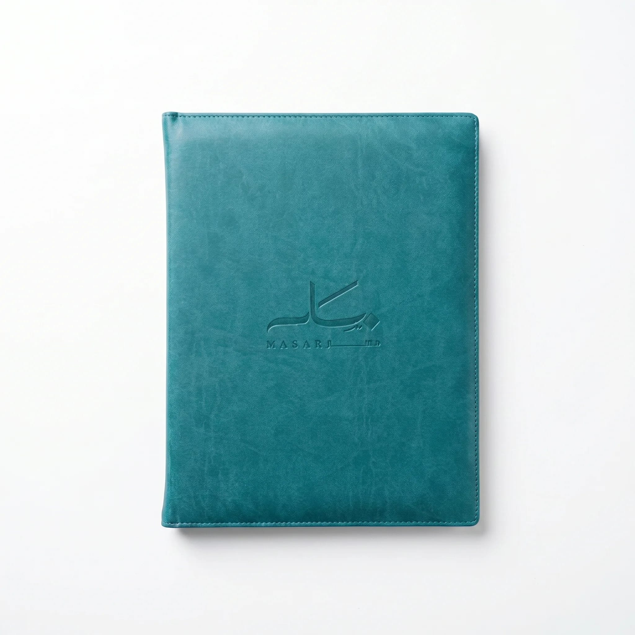 Leather portfolio, front view