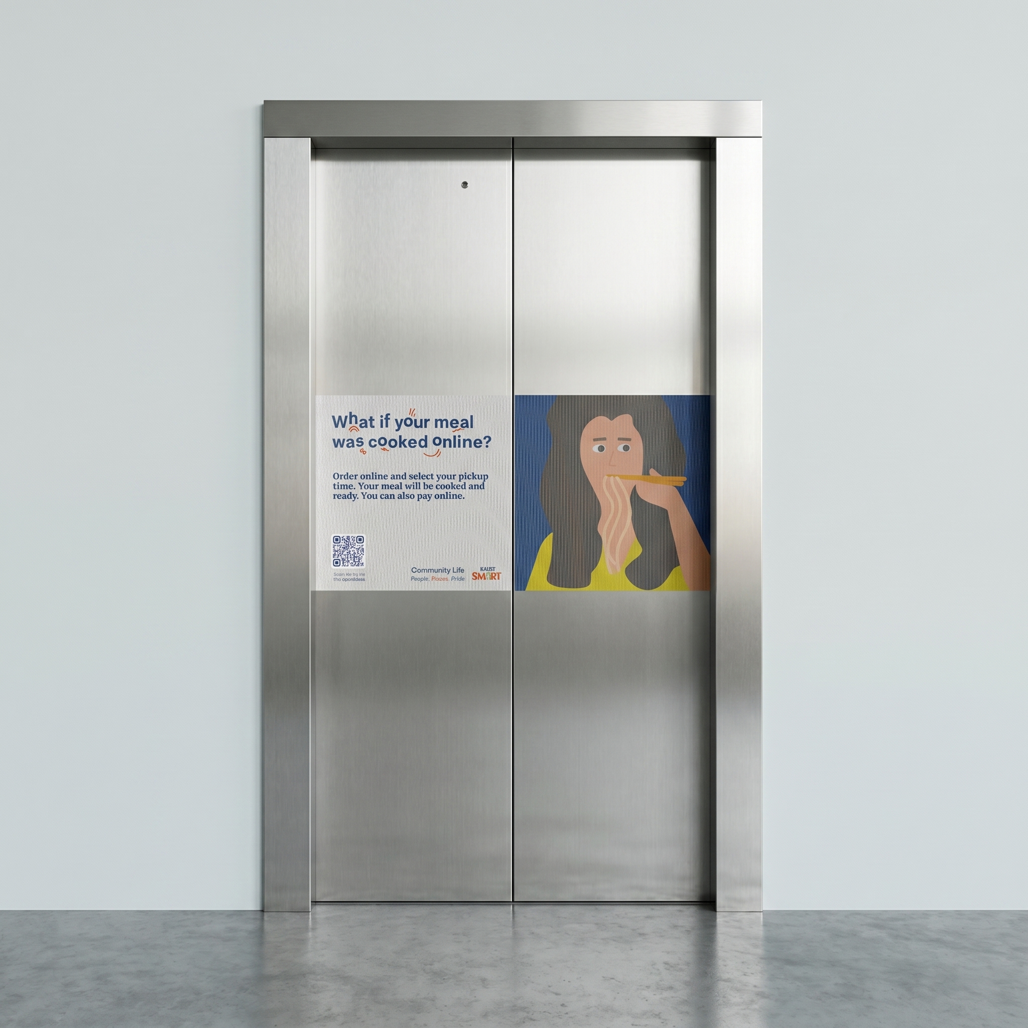 Elevator Door Sticker