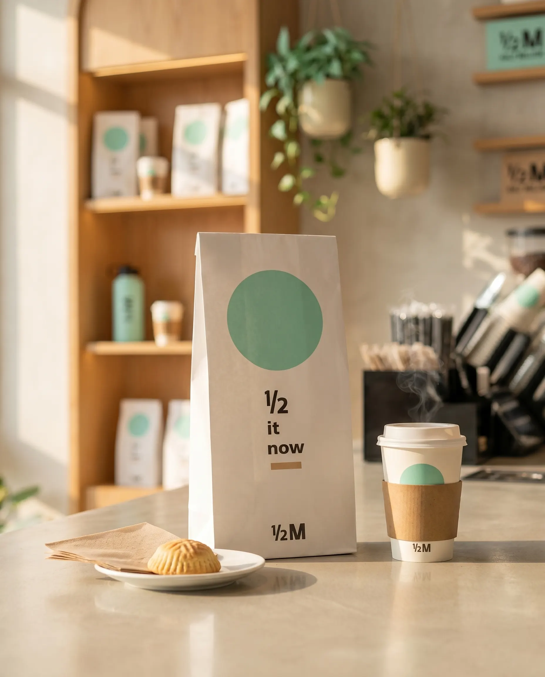 Café Counter Branding