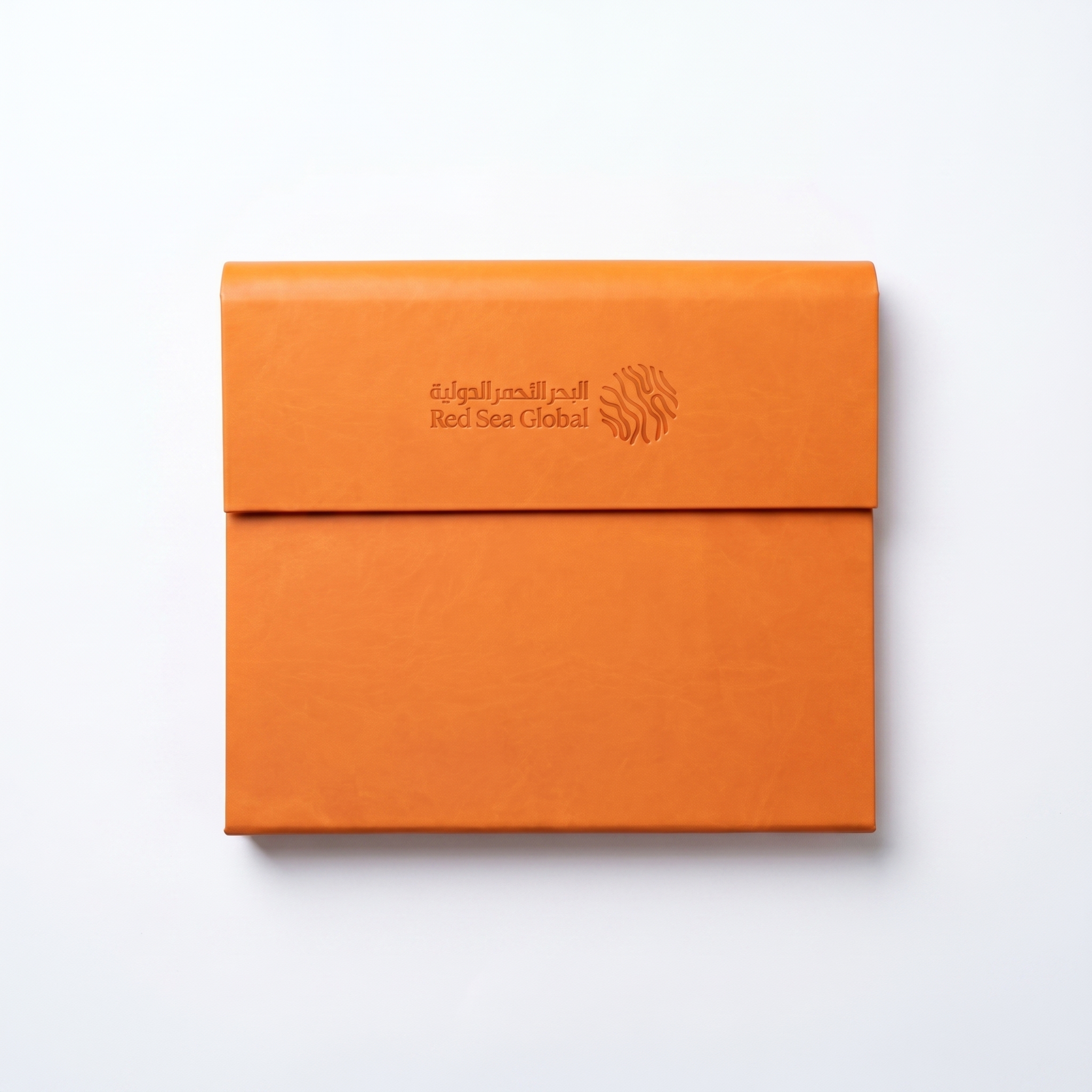 Leather Folder Orange