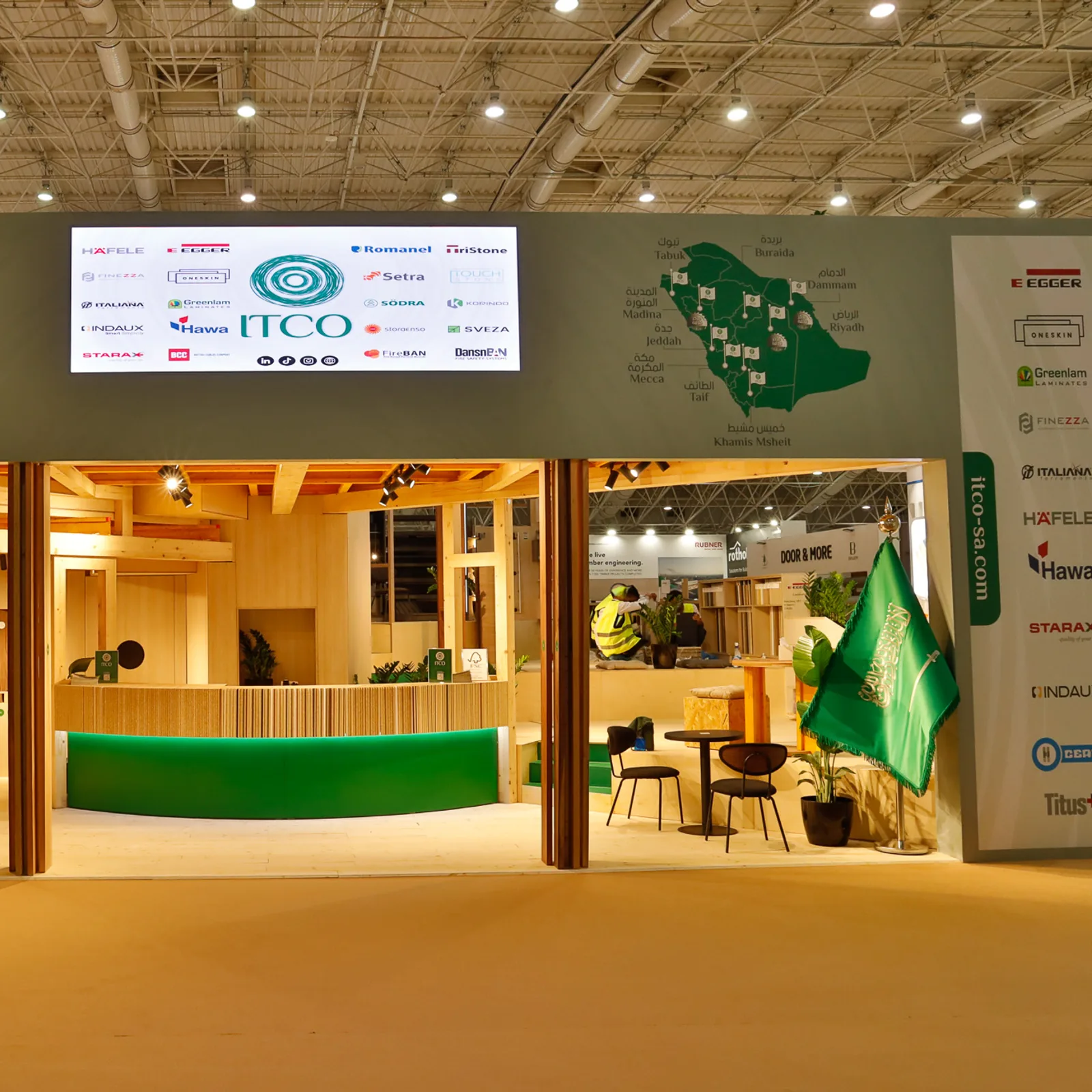 Reception Desk and LED Wall, ITCO