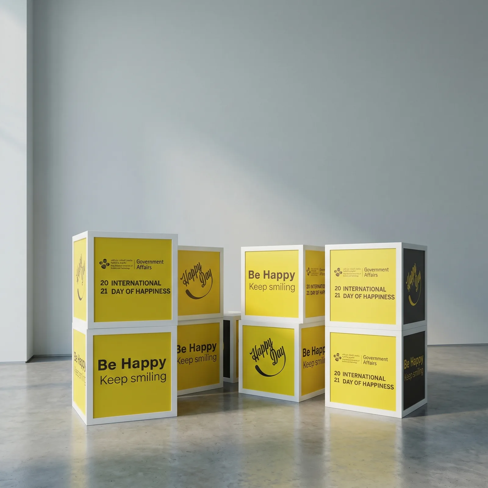 Happiness Day Signage, KAUST
