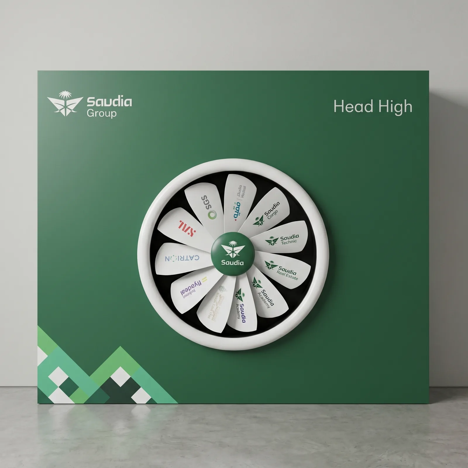 Activation Backdrop, Saudia Group